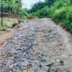 Gotong Royong Perbaiki Jalan, Pemuda Pancasila dan Warga Sukapadang Bersatu Padu