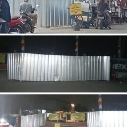 Pemasangan Pagar oleh PT. Empereal di Pasar Sentiong Balaraja Dihentikan Sementara Akibat Protes Pedagang Kaki Lima
